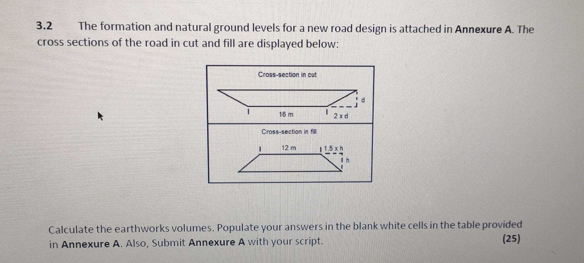 Normal Ground Level Solved 3.2 The formation and natural ground levels for a new | Chegg.com