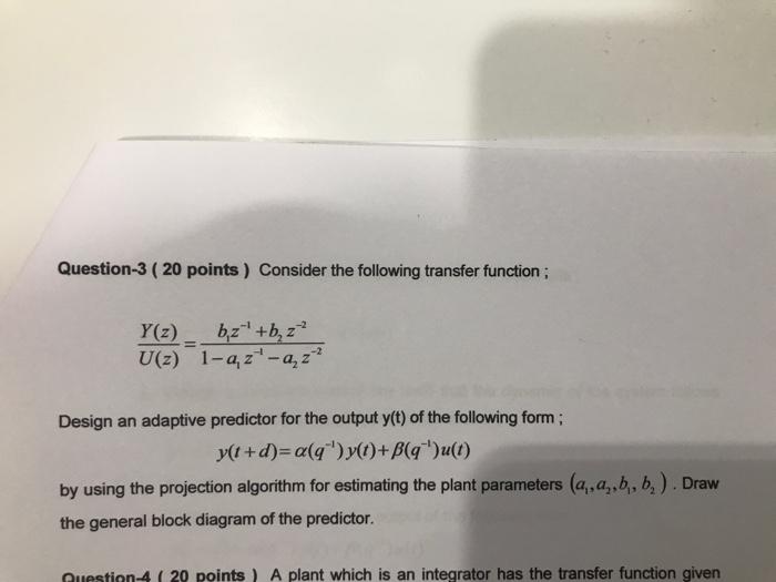 Question-3 ( 20 points ) Consider the following | Chegg.com