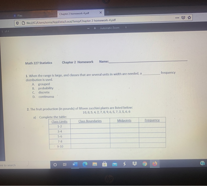 Solved х Files Chapter 2 homework 4.pdf | Chegg.com