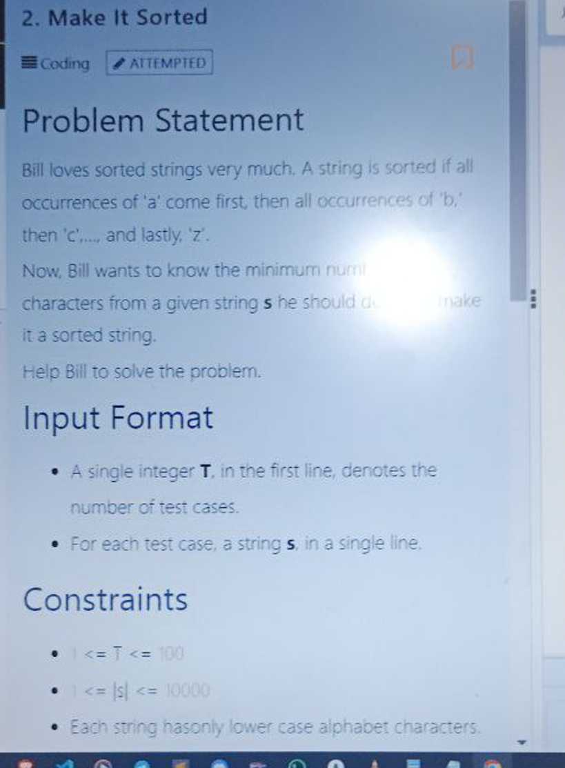 Solved given a string consisting of lowercase english