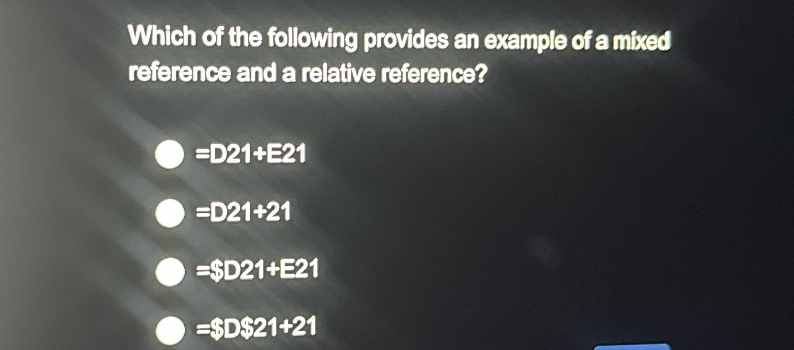Solved Which of the following provides an example of a mixed | Chegg.com