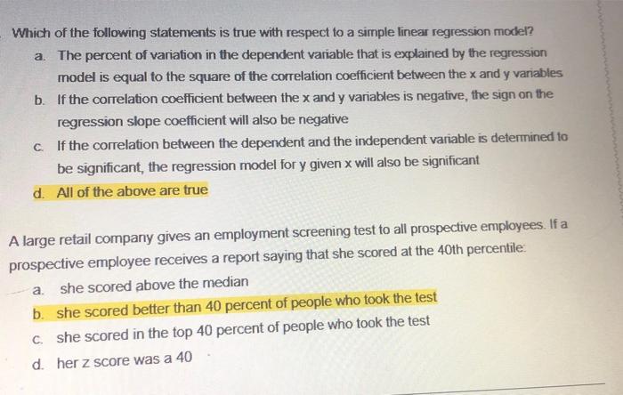 Solved Which of the following statements is true with | Chegg.com