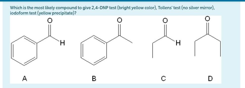 Solved Which is the most likely compound to give 2,4-DNP | Chegg.com
