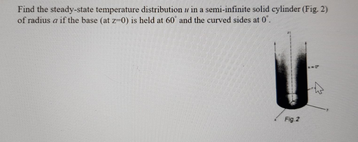 Solved Find the steady-state temperature distribution u in a | Chegg.com