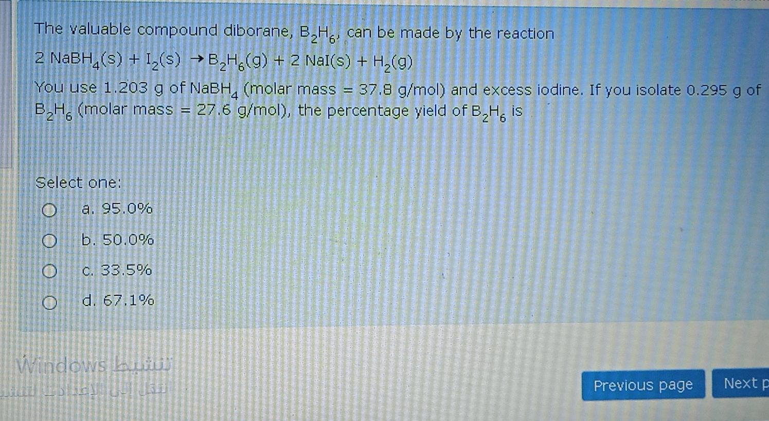 Solved The Valuable Compound Diborane, B_Hg, Can Be Made By | Chegg.com