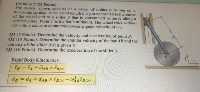 Solved Problem 2 (25 Points) The system shown consists of a | Chegg.com