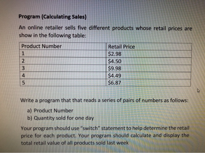 5.An online retailer allows sellers to post different prices