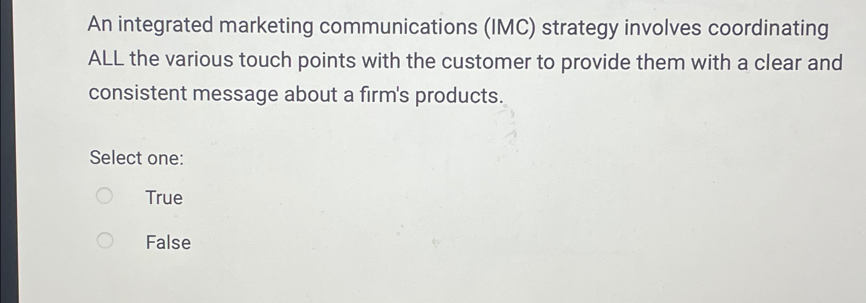 Solved An integrated marketing communications (IMC) | Chegg.com