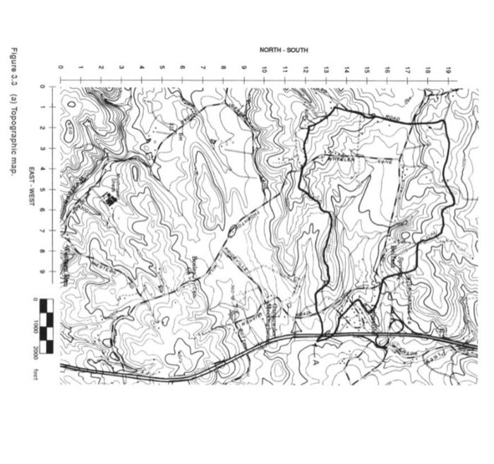 Solved Delineate the boundary of the watershed shown in