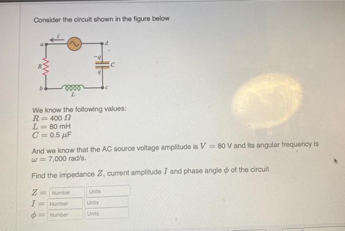 Solved Consider the circuit shown in the figure below 9 0000 | Chegg.com