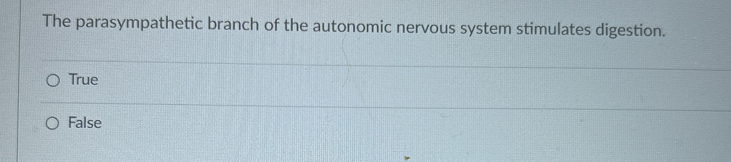 Solved The parasympathetic branch of the autonomic nervous | Chegg.com