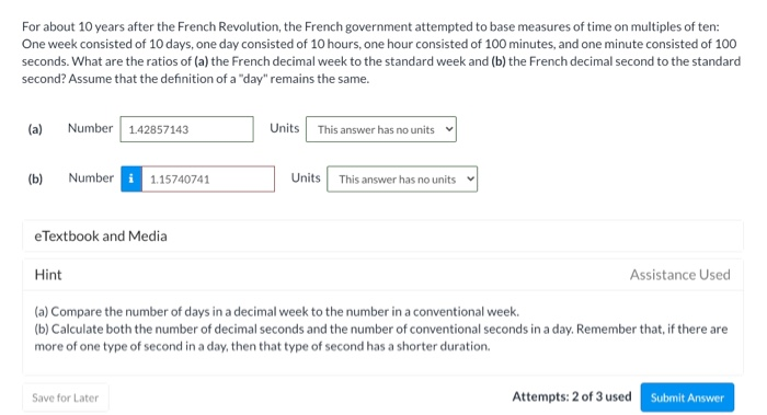 Solved For About 10 Years After The French Revolution The Chegg Com