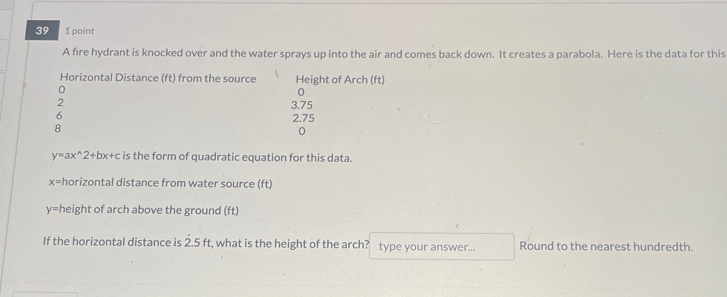 Solved 391 ﻿pointA fire hydrant is knocked over and the | Chegg.com