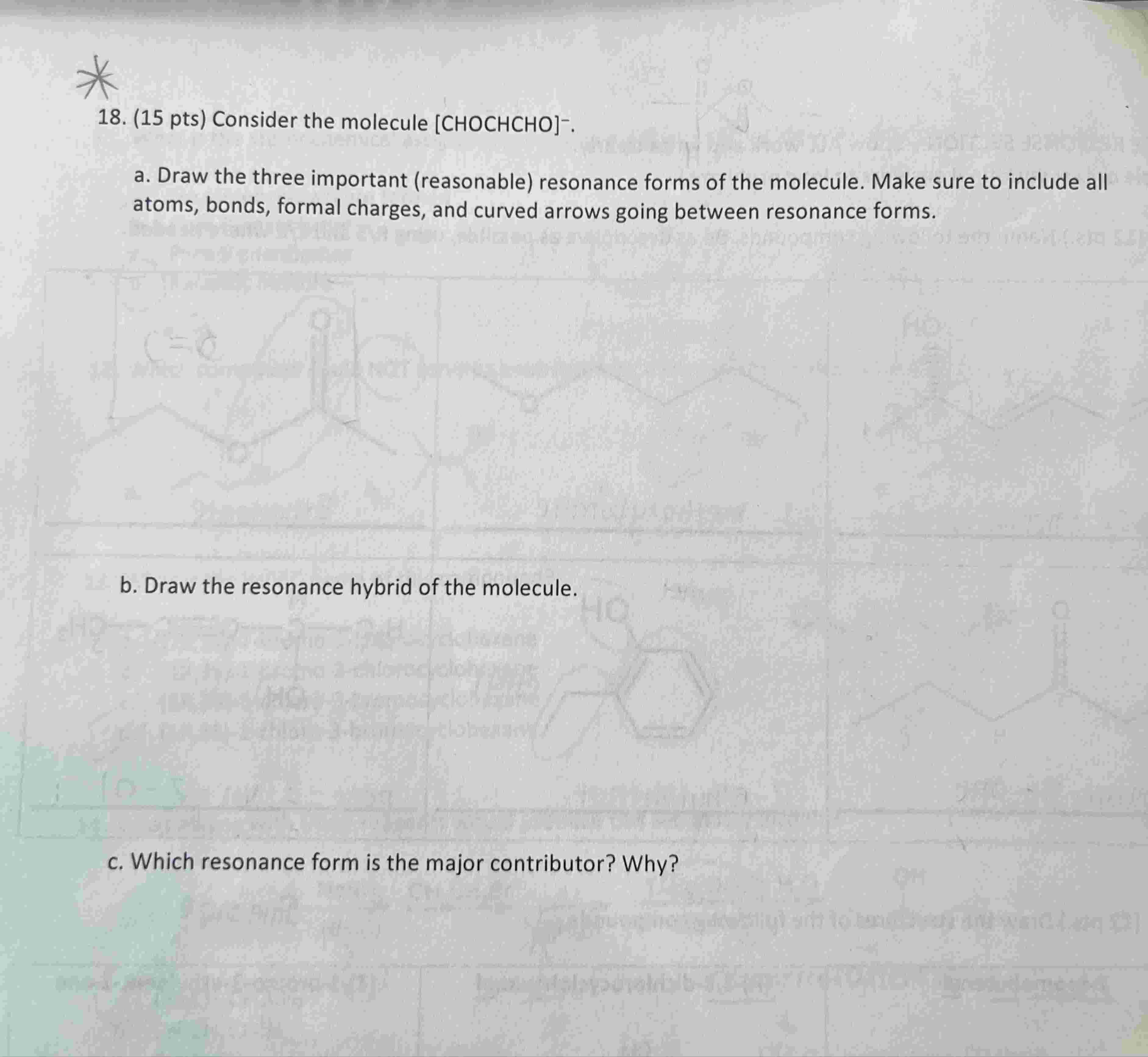 Pts Consider The Molecule Chegg Com