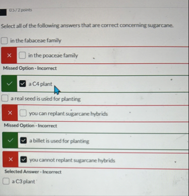 Solved 0.5/2 ﻿pointsSelect all of the following answers that | Chegg.com