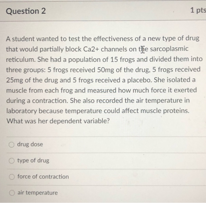 Solved Question 1 1 pt: I had three populations of mice, and | Chegg.com