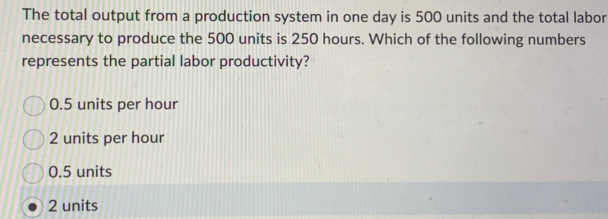 Solved The total output from a production system in one day | Chegg.com