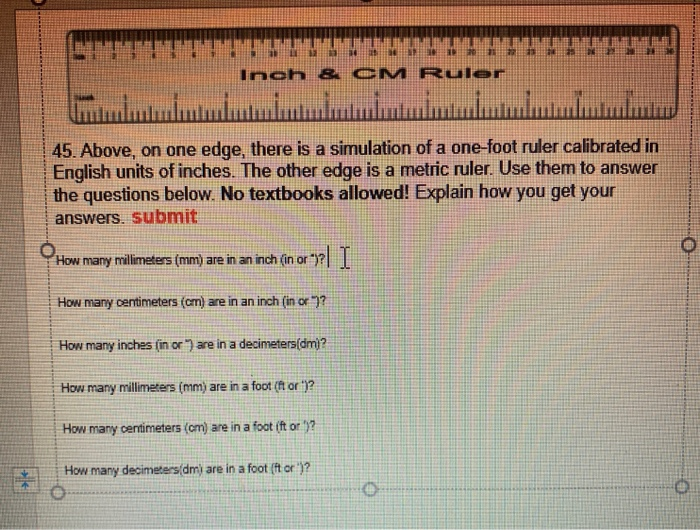 millimeters are in an inch