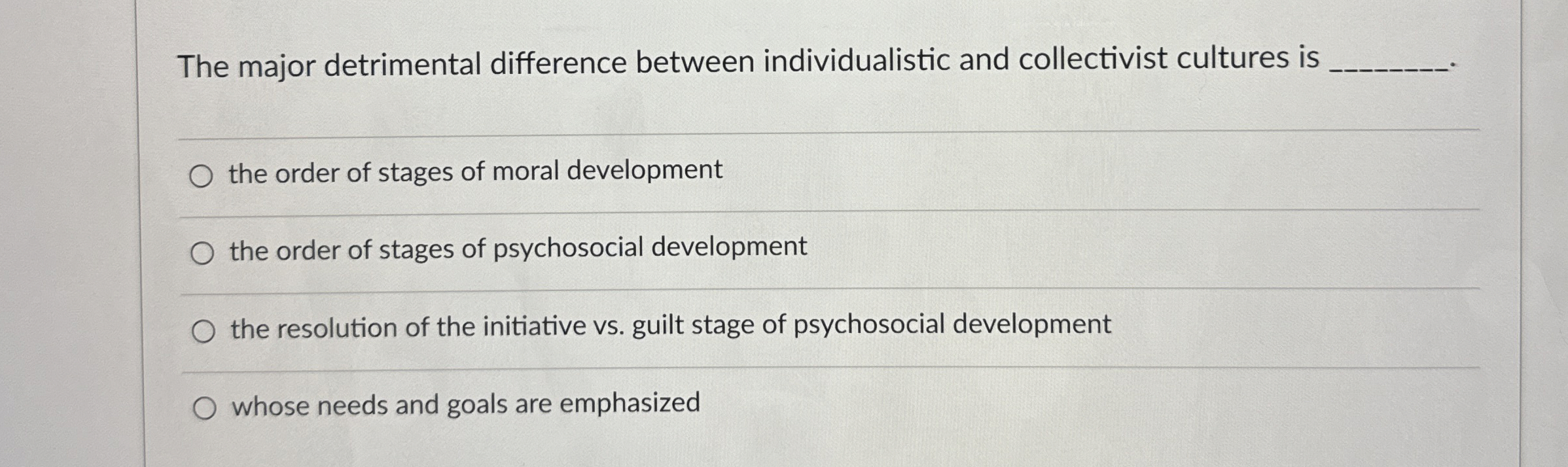 Solved The major detrimental difference between | Chegg.com