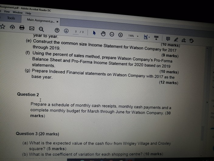 Solved pdf Adobe Acrobat Reader DC Window Help 5 Main
