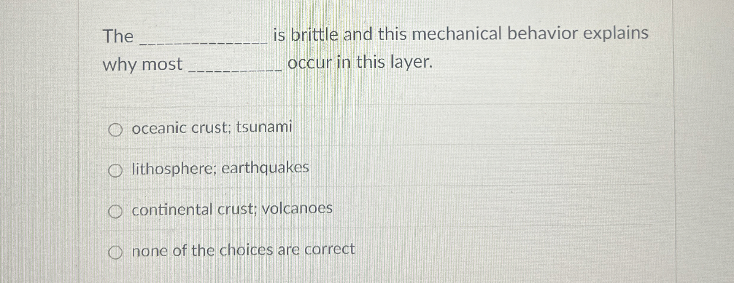 Solved The q, ﻿is brittle and this mechanical behavior