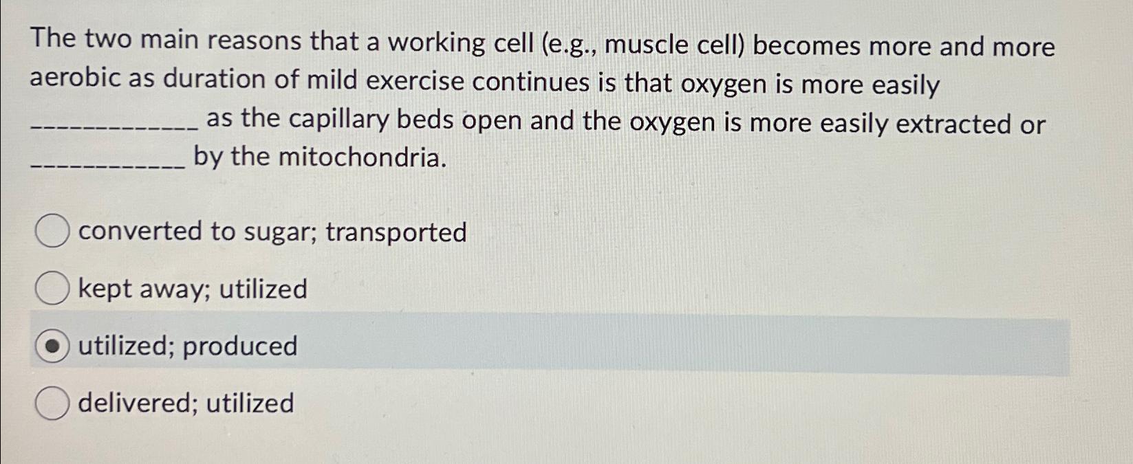 Solved The two main reasons that a working cell (e.g., | Chegg.com
