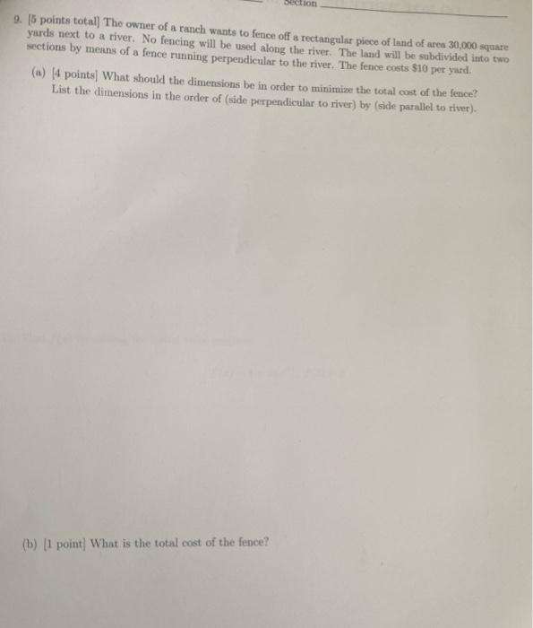Solved Section 6. 15 points total] Find the equations of the | Chegg.com