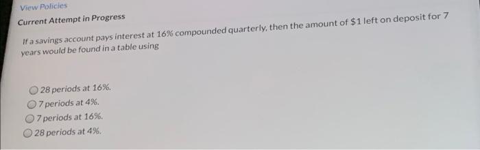 Solved View Policies Current Attempt in Progress If a | Chegg.com