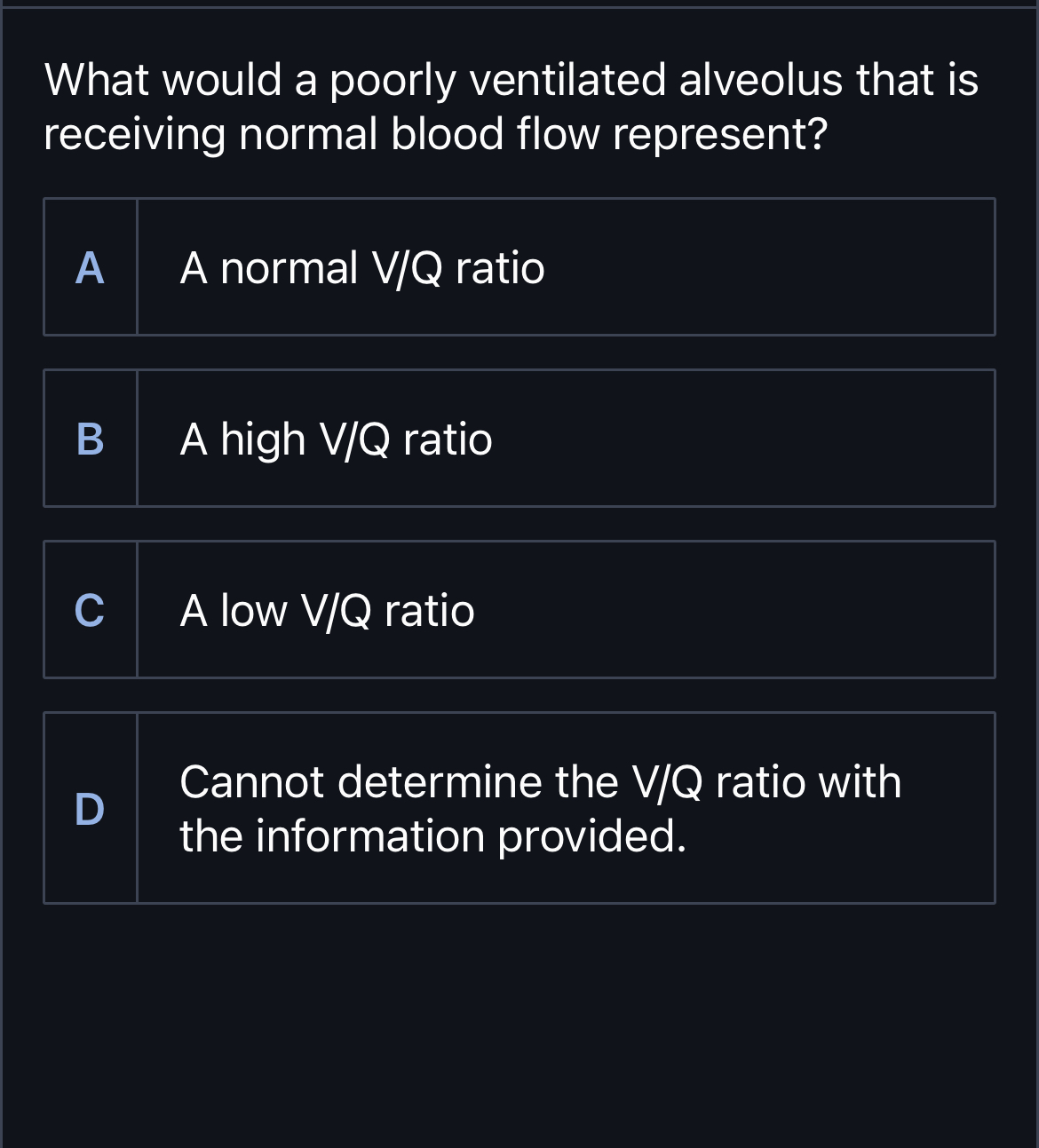 Solved What would a poorly ventilated alveolus that is | Chegg.com