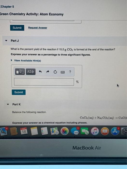 Solved What Is The Percent Yield Of The Reaction If 15.2 G | Chegg.com