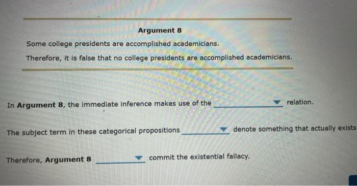 Solved first blanks are either (contradictory, subcontrary, | Chegg.com