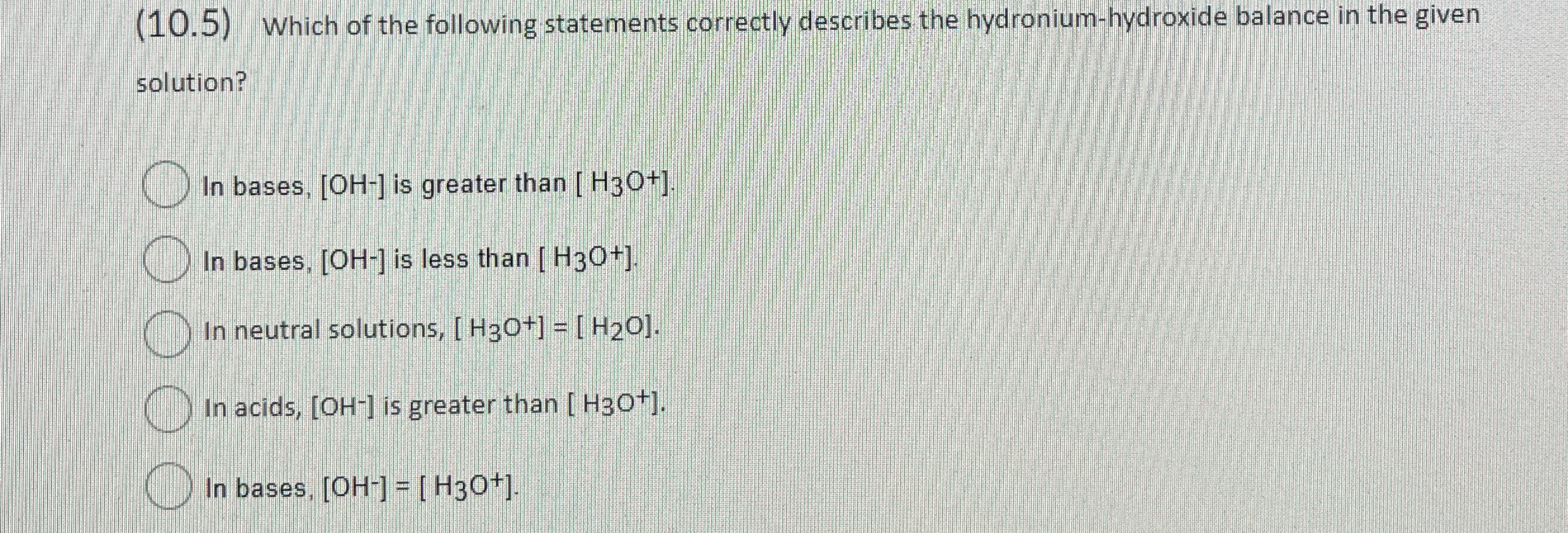 Solved Which Of The Following Statements Correctly Chegg Com