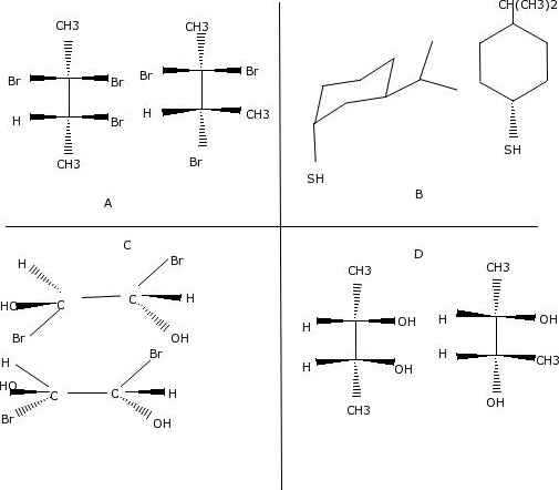 Solved For each pair of stereoisomers match the | Chegg.com
