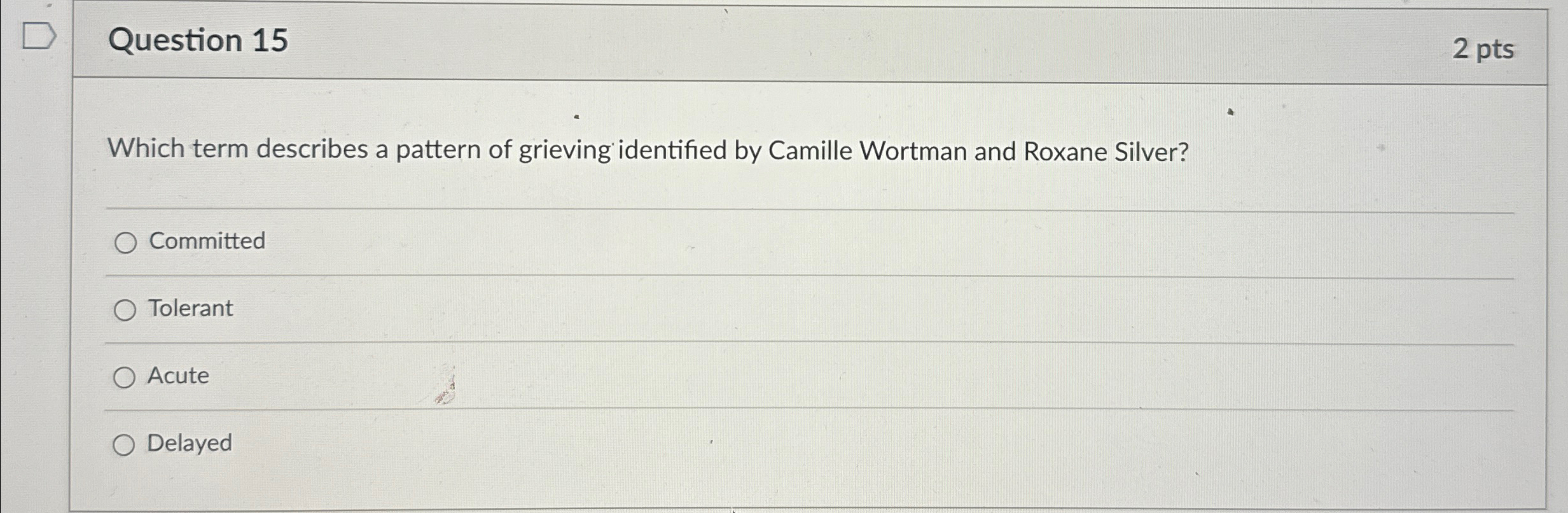 Solved Question 152 ﻿ptsWhich Term Describes A Pattern Of | Chegg.com