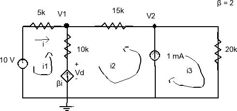 Solved Use mesh analysis to determine values for the mesh | Chegg.com