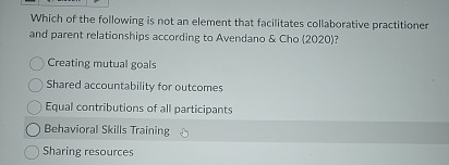 Solved Which of the following is not an element that | Chegg.com