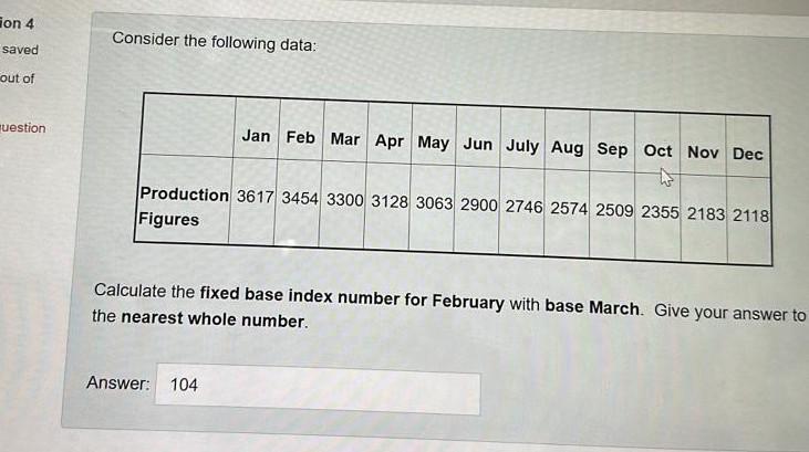 how to calculate fixed base index number