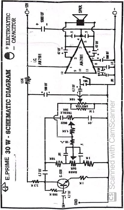 pls explain this schematic diagram of a 30 watts | Chegg.com