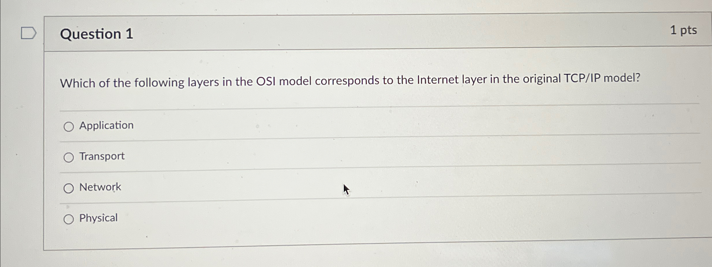 Solved Question 11 ﻿ptsWhich of the following layers in the | Chegg.com