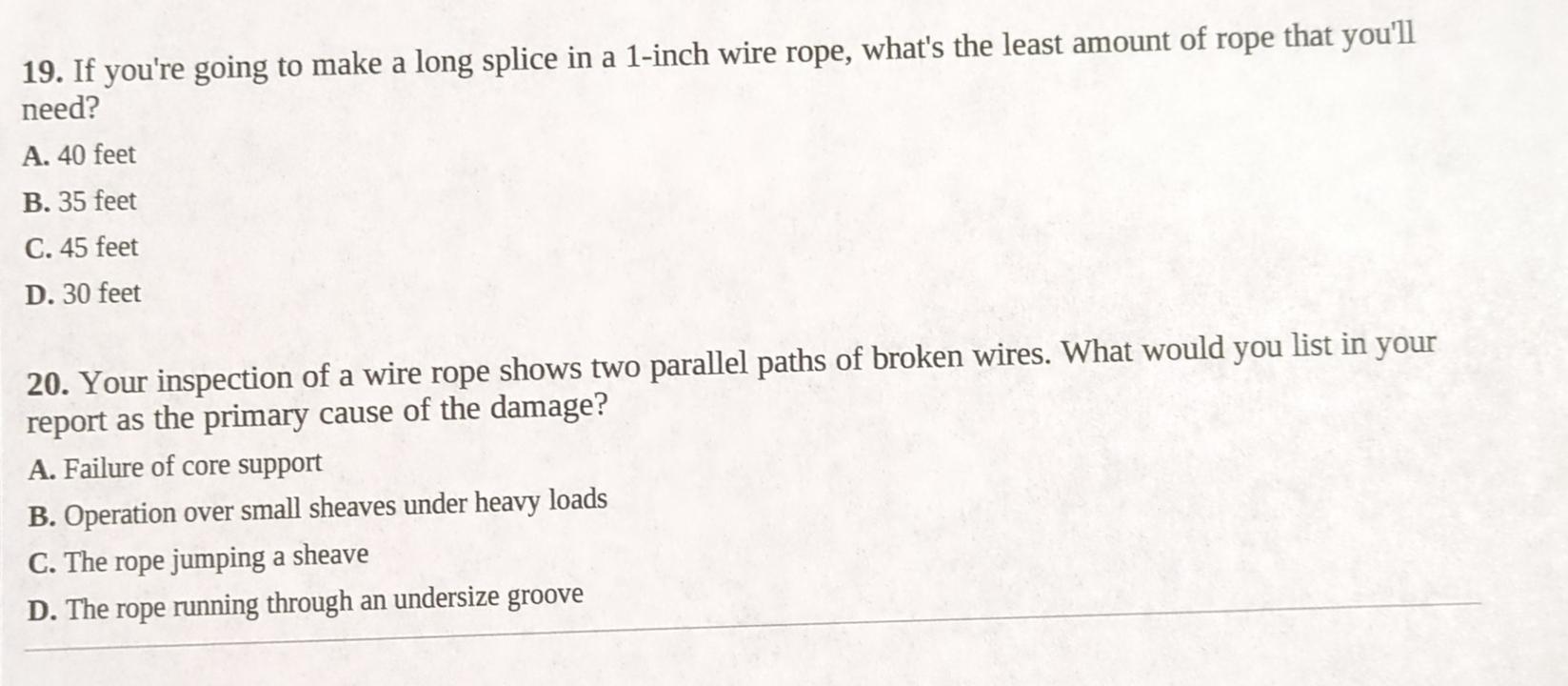 Solved If you're going to make a long splice in a 1-inch | Chegg.com