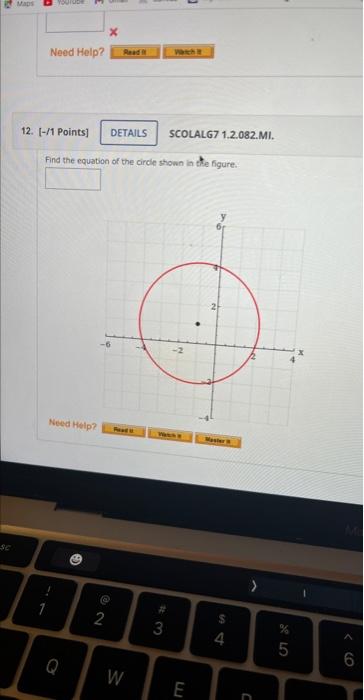 Solved Find the equation of the circie shown ia the figure. | Chegg.com