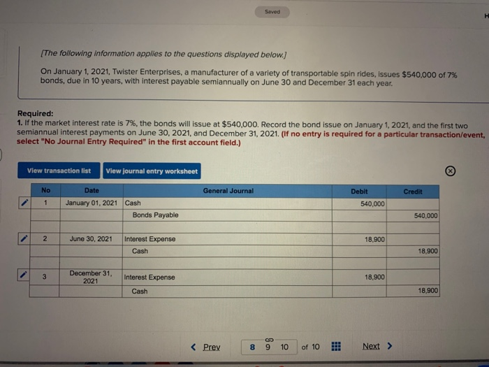 Solved Saved (The following information applies to the | Chegg.com