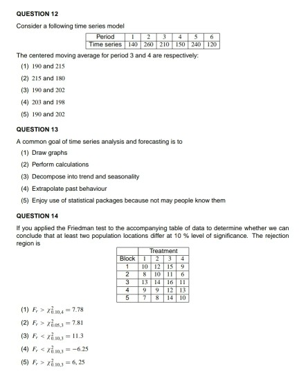Solved QUESTION 12 Consider a following time series model | Chegg.com