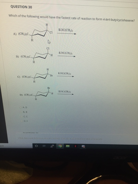 Solved QUESTION 30 Which Of The Following Would Have The Chegg