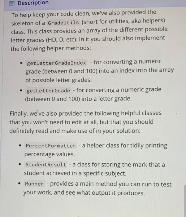 Solved This exercise asks you to to develop a class that | Chegg.com