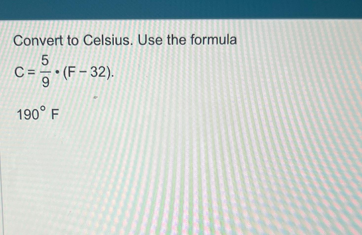 59 fahrenheit in celsius sale