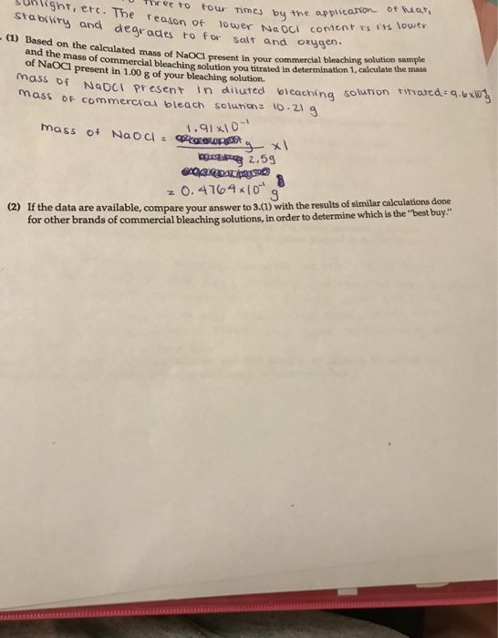 Commercial brands of bleaching solution a determination of the best buy essay 04 picture