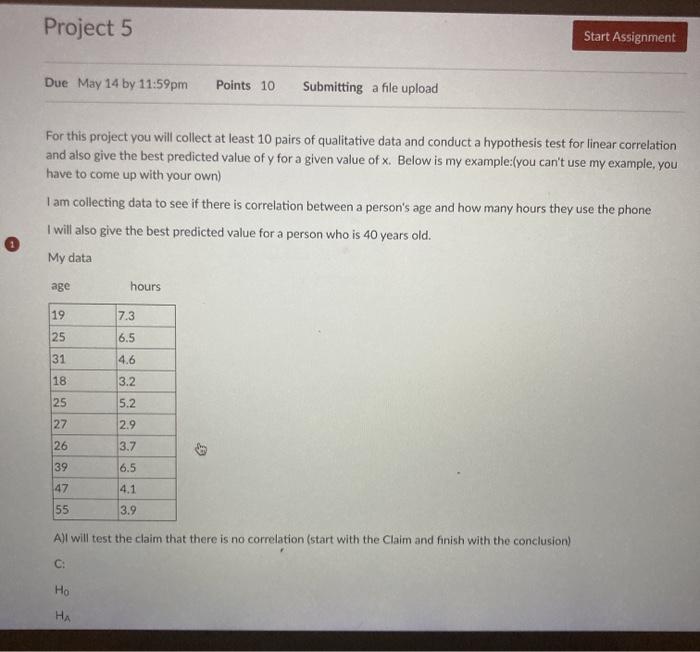 Solved Project 5 Start Assignment Due May 14 by 11:59pm | Chegg.com