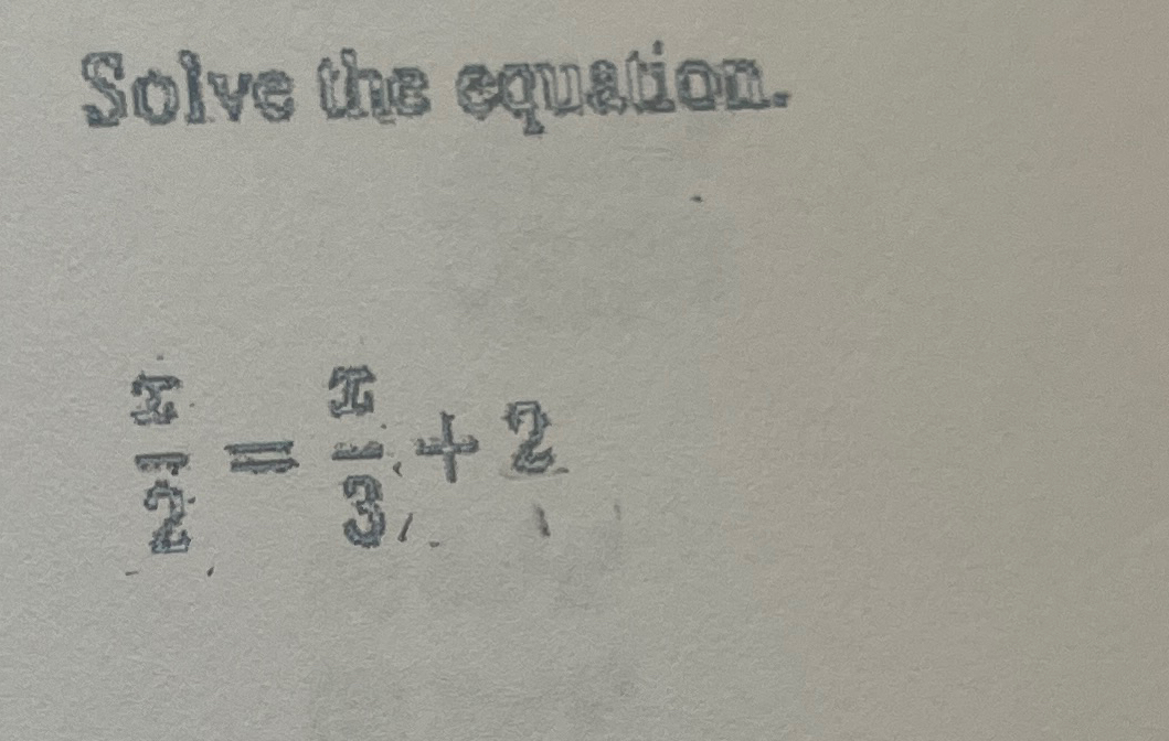 3 2 Solve