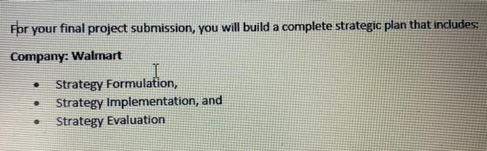 Solved For your final project submission, you will build a | Chegg.com